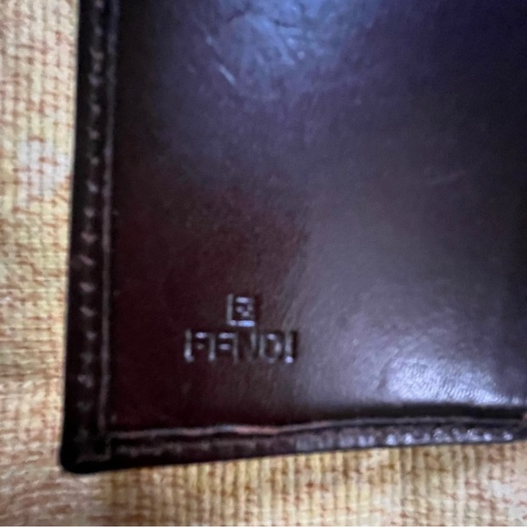 Vintage RARE Fendi FF Purple Canvas and Leather Wallet with dust bag - Picture 10 of 10